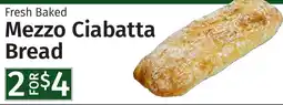Caraluzzi's Fresh Baked Mezzo Ciabatta Bread offer