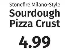Caraluzzi's Stonefire milano-style sourdough pizza crust offer