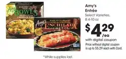 Fry's Amy's entrée offer