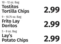 Caraluzzi's Tostitos tortilla chips offer