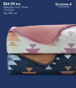 JC Penney Bearpaw Coco Throw offer