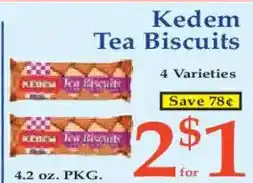 Market Basket Kedem Tea Biscuits offer