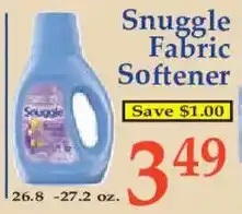 Market Basket Snuggle Fabric Softener offer
