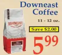 Market Basket Downeast Coffee offer