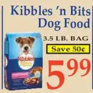 Market Basket Kibbles 'n Bits Dog Food offer