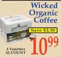 Market Basket Wicked Organic Coffee offer