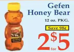 Market Basket Gefen Honey Bear offer