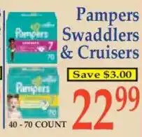 Market Basket Pampers Swaddlers & Cruisers offer