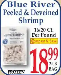 Market Basket Blue River Peeled & Deveined Shrimp offer