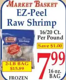 Market Basket Market Basket ez-peel raw shrimp offer