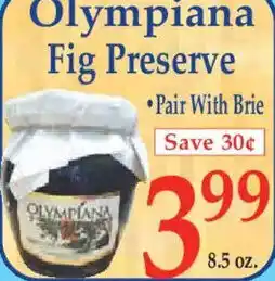 Market Basket Olympiana fig preserve offer