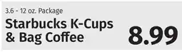 Caraluzzi's Starbucks k-cups & bag coffee offer