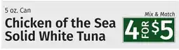 Caraluzzi's Chicken of the Sea solid white tuna offer