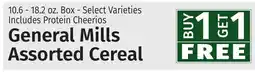 Caraluzzi's General Mills Assorted Cereal offer