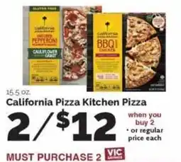 Harris Teeter California Pizza Kitchen Pizza offer