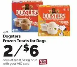 Harris Teeter Dogsters Frozen Treats for Dogs offer