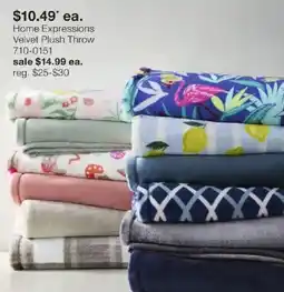 JC Penney Home Expressions Velvet Plush Throw offer