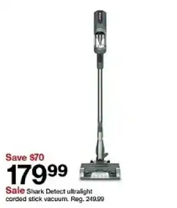 Target Shark Detect ultralight corded stick vacuum offer