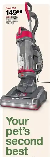 Target Bissell CleanView Max upright vacuum offer