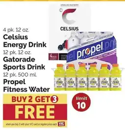 Harris Teeter Celsius Energy Drink offer