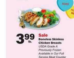 Stater Bros Boneless Skinless Chicken Breasts offer