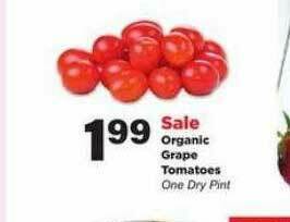 Stater Bros Organic Grape Tomatoes offer
