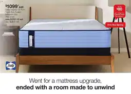 JC Penney Sealy Ripley 13" Firm Tight Top Queen Mattress Set offer