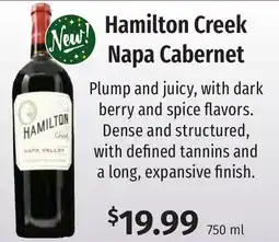 Caraluzzi's Hamilton Creek Napa Cabernet offer
