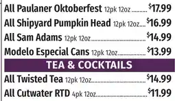 Caraluzzi's All Twisted Tea offer