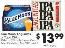 Ralphs Blue Moon, Lagunitas or Topo Chico offer