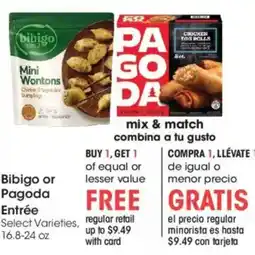Ralphs Bibigo or Pagoda Entrée offer