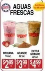 Superior Grocers Superior aguas frescas offer