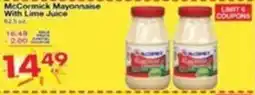 Superior Grocers McCormick Mayonnaise With Lime Juice offer