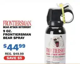 Big 5 Frontiersman bear attack deterrent offer