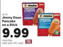 Harris Teeter Jimmy Dean pancake on a stick offer