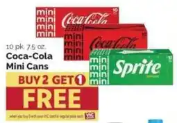 Harris Teeter Coca-Cola Mini Cans offer