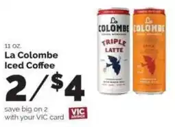 Harris Teeter La Colombe Iced Coffee offer