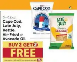 Harris Teeter Cape Cod, Late July, Kettle, Air-Fried or Avocado Oil offer