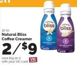 Harris Teeter Natural Bliss Coffee Creamer offer