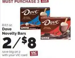 Harris Teeter Dove Novelty Bars offer