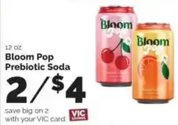 Harris Teeter Bloom Pop Prebiotic Soda offer