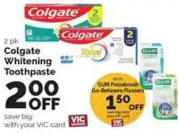 Harris Teeter Colgate Whitening Toothpaste offer