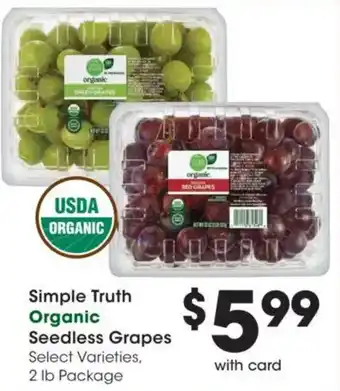 Simple Truth Organic Seedless Grapes