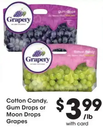 Grapery Cotton Candy, Gum Drops or Moon Drops Grapes