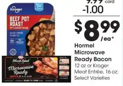Ralphs Hormel microwave ready bacon offer