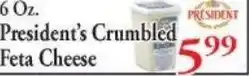 Chanatry's Hometown Market President's Crumbled Feta Cheese offer