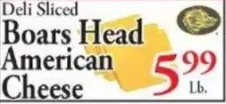 Chanatry's Hometown Market Boars Head American Cheese offer