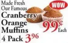 Chanatry's Hometown Market Cranberry Orange Muffins offer