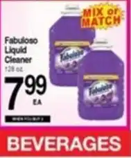 Superior Grocers Fabuloso liquid cleaner offer