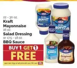 Harris Teeter Kraft Mayonnaise, Salad Dressing or BBQ Sauce offer